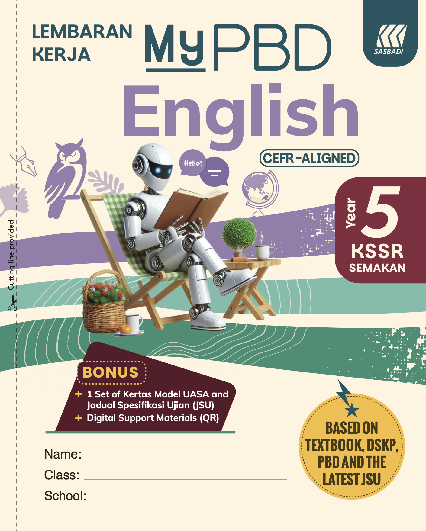 Lembaran Kerja MyPBD KSSR English Year 5 Cover